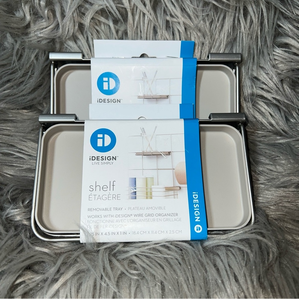 iDesign Silver Shelf Tray